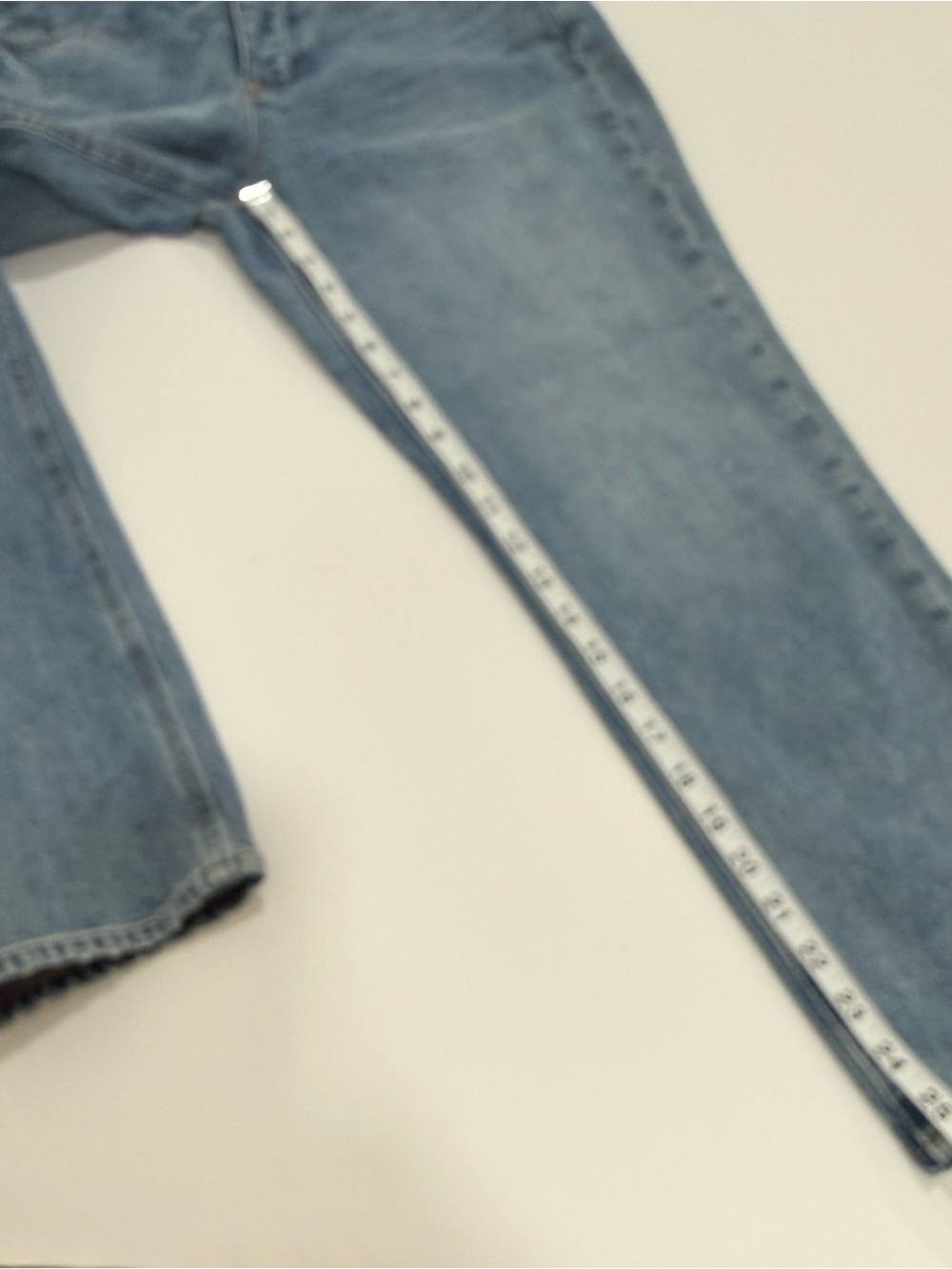 J. Crew Premium Edition High Rise Straight Leg Jeans Button Fly Size 27 - Picture 7 of 9